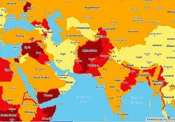 درجه امنیت ایران برای توریست‌ها