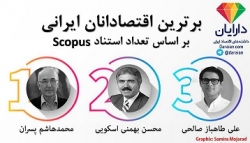 رتبه بندی اقتصاددانان ايراني در بهار 1398 بر اساس تعداد استناد Scopus